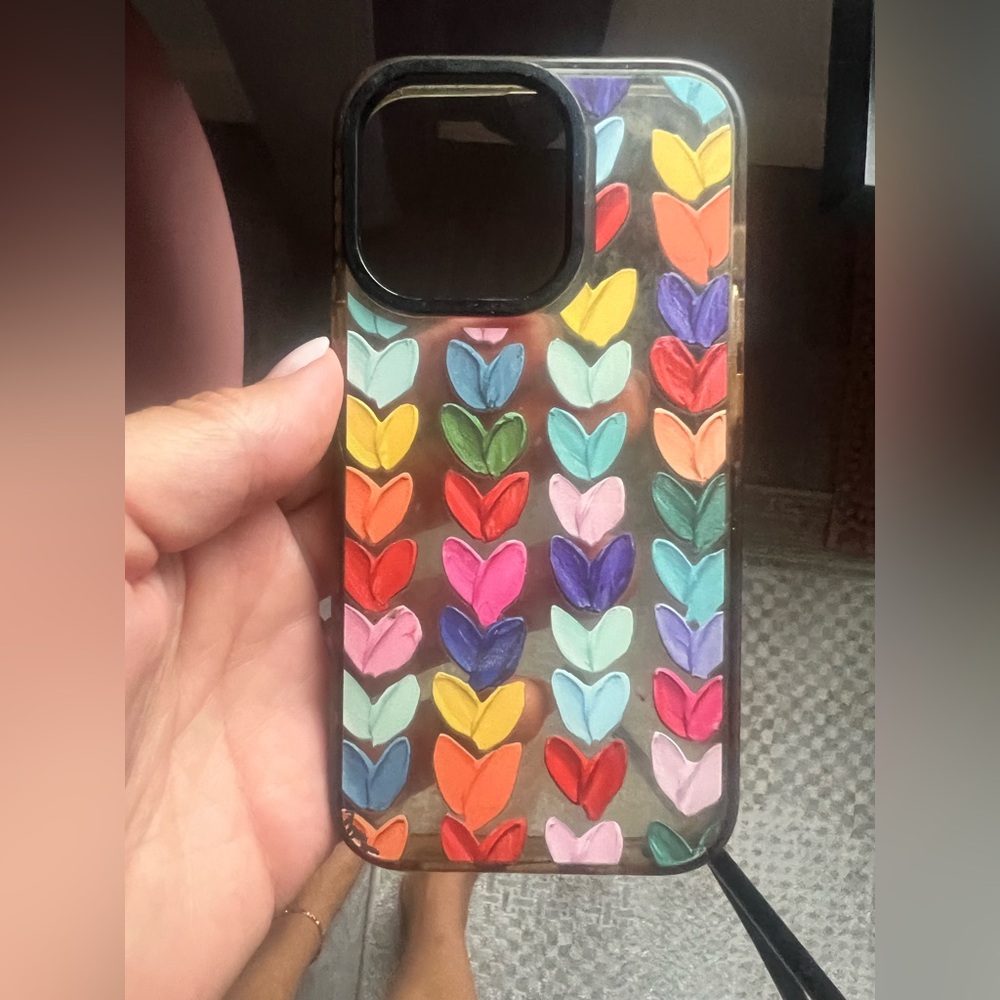 Colorful Heart Pattern iPhone 13 Pro Case
